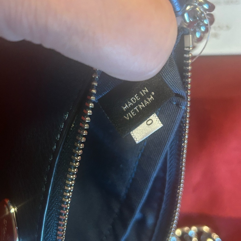 Coach Quinn  Blue pebble  Leather Crossbody Bag - Picture 9 of 12
